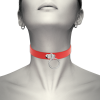 Coquette Red Vegan Leather Fetish Choker