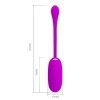 Pretty Love Julius Waterproof Vibrating Egg Purple