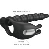 Pretty Love Blackney Penis Ring Vibrator Plug Black