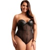 Subblime Black Chain Suspenders Bodysuit L/XL