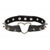 Afbeelding van XR Brands - Spiked Heart Choker - Zwart