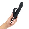 Afbeelding van Rosy Gold - Rabbit Vibrator Met Stootfunctie - Zwart