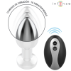 INTENSE Vibrating Metal Anal Plug LED Remote Size M