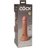 King Cock Elite Vibrating Silicone Dildo 15.2 CM Caramel