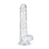Afbeelding van Jelly Dildo met ballen - 19 cm