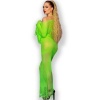 Chilirose CR 4666 Top and Skirt Neon Green S/M
