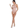 Passion Woman Bs087 White Bodystocking One Size