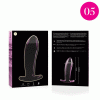 Model 5 Anal Plug Borosilicate Glass Pink 12.5 cm -o- 3.5 cm