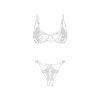 Afbeelding van Obsessive - Luise Sublim 2-delige Open Set - Wit