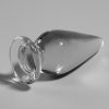 Model 4 Anal Plug Borosilicate Glass Clear 11 cm -o- 5 cm