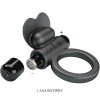 Pretty Love Debonaire Rabbit Vibrating Ring, Black