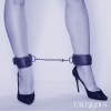 CALEXOTICS Nocturnal Ankle Cuffs Leather Adjustable Black