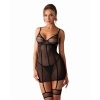 Afbeelding van Obsessive - Nuites Chemise - Zwart