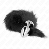 Kink Anal Plug L 10x4cm Synthetic Tail 40cm Black