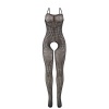 Subblime Elastic Fishnet Crotchless Bodystocking, One Size
