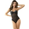 Subblime Black Chain Suspenders Bodysuit S/M