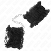 Kink Lace Elastic Wrist Restraints Black