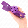 Kink Breathable Ball Gag, Purple, 4.5cm, 65x2.5cm