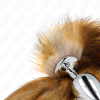 Kink Anal Plug L 10x4cm Synthetic Tail 40cm Brown
