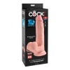 King Cock Triple Density Dildo with Testicles, 23 cm