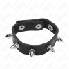 Kink Leather Penis Ring With Spikes 21.5 X 1.6 CM