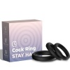 Armony Triple Silicone Ring Black