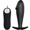 Silicone Anal Plug Penis Form And 12 Vibration Modes Black