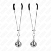 KINK Thin Bell Nipple Clamps Silver 7cm