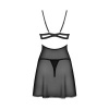 Afbeelding van Obsessive - Nutris Babydoll & String - Zwart