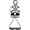 Leg Avenue Vegan Leather O-Ring Body Harness Black S