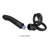 Pretty Love Merritt Anal Vibrator Ring Black