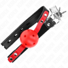 Kink Red Hollow Hard Ball 4cm Gag
