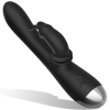 Black&Silver DJ Adam Rabbit Vibrator Black