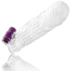 Ohmama Textured Penis Sleeve with Vibrating Bullet