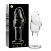 Model 6 Anal Plug Borosilicate Glass Clear 12.5 cm -o- 4 cm