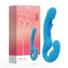 Afbeelding van HoneyPlayBox - Harmony Duo App-bestuurde Strapless Strap-on - Blauw