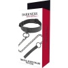 Darkness Black Collar with Chain Leash