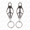 KINK O-Ring Japanese Clover Nipple Clamps Silver