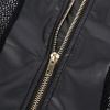 Subblime Sexy Mesh Dress Leather Black L/XL