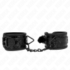 Kink Diamond Pattern Wrist Restraints Black 17-26CM