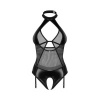 Afbeelding van Obsessive – Dominna Crotchless Teddy – Black
