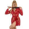 Subblime 953775 Lace Nightgown + Thong Red S/M