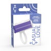 Casual Love Ring Tongue Vibrator Purple