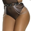 Subblime Leather Chain Belt Black