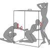 Secret Dome Kink Club Scandale Cabin Black Red