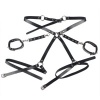 SUBBLIME 953690 Handcuffs with Bondage Belt Black One Size