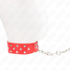 KINK Necklace Red Rings Lace 36-50cm