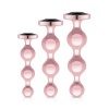 Afbeelding van Rosy Gold - Metalen Buttplugset 3 stuks - Roségoud