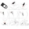 Armony Twins Double Vibrator Ring Couples Black