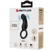 Pretty Love Trae Vibrating Ring with Stimulator Black